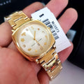 Marc Jacobs Mandy White Dial Gold Stainless Steel Strap Watch for Women - MJ3573