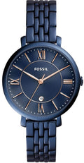 Fossil Jacqueline Blue Dial Blue Steel Strap Watch for Women - ES4094