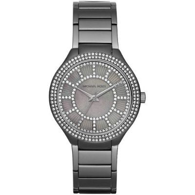Michael Kors Kerry Gunmetal Dial Steel Strap Watch for Women - MK3410