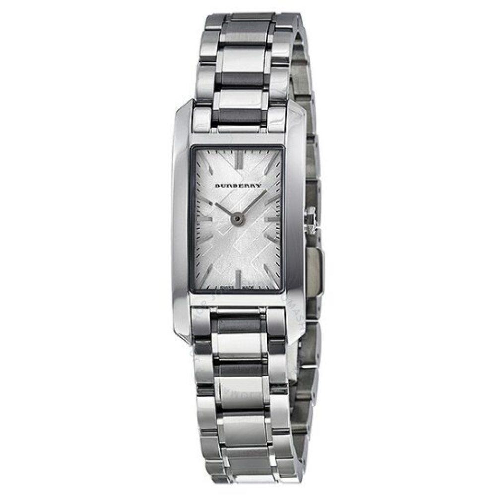 Burberry Heritage Silver Dial Silver Steel Strap Watch For Women - BU9500