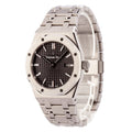 Audemars Piguet Royal Oak Quartz Black Dial Silver Steel Strap Watch for Women - 67650ST.OO.1261ST.01