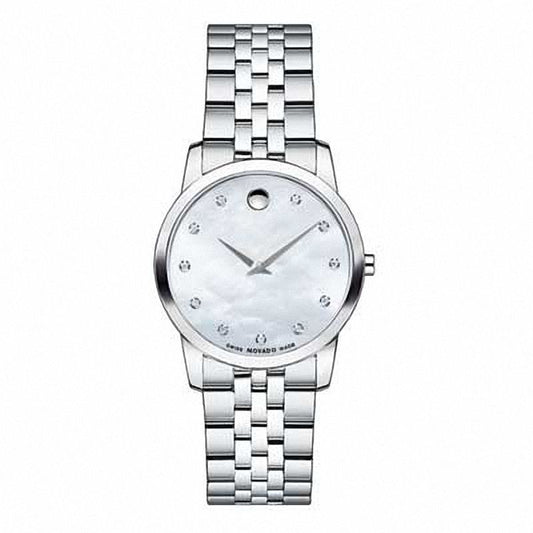 Movado Museum Classic 28mm Mother of Pearl Dial Watch For Women - 0606612