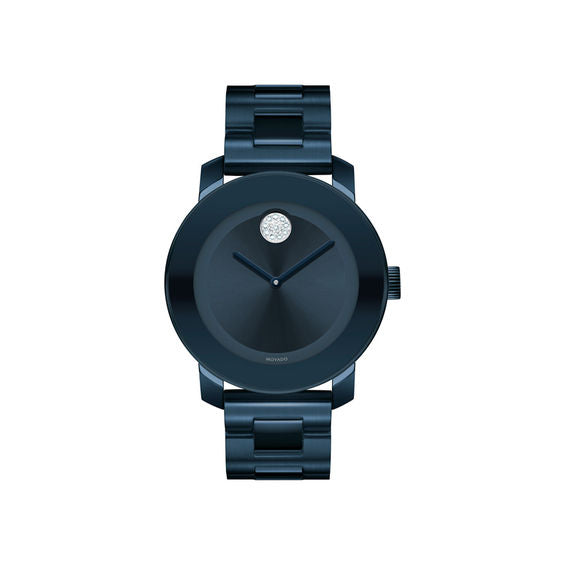 Movado Bold Blue Dial Blue Steel Strap Watch For Women - 3600388