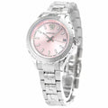 Versace Hellenyium Pink Dial Silver Steel Strap Watch for Women - V12010015