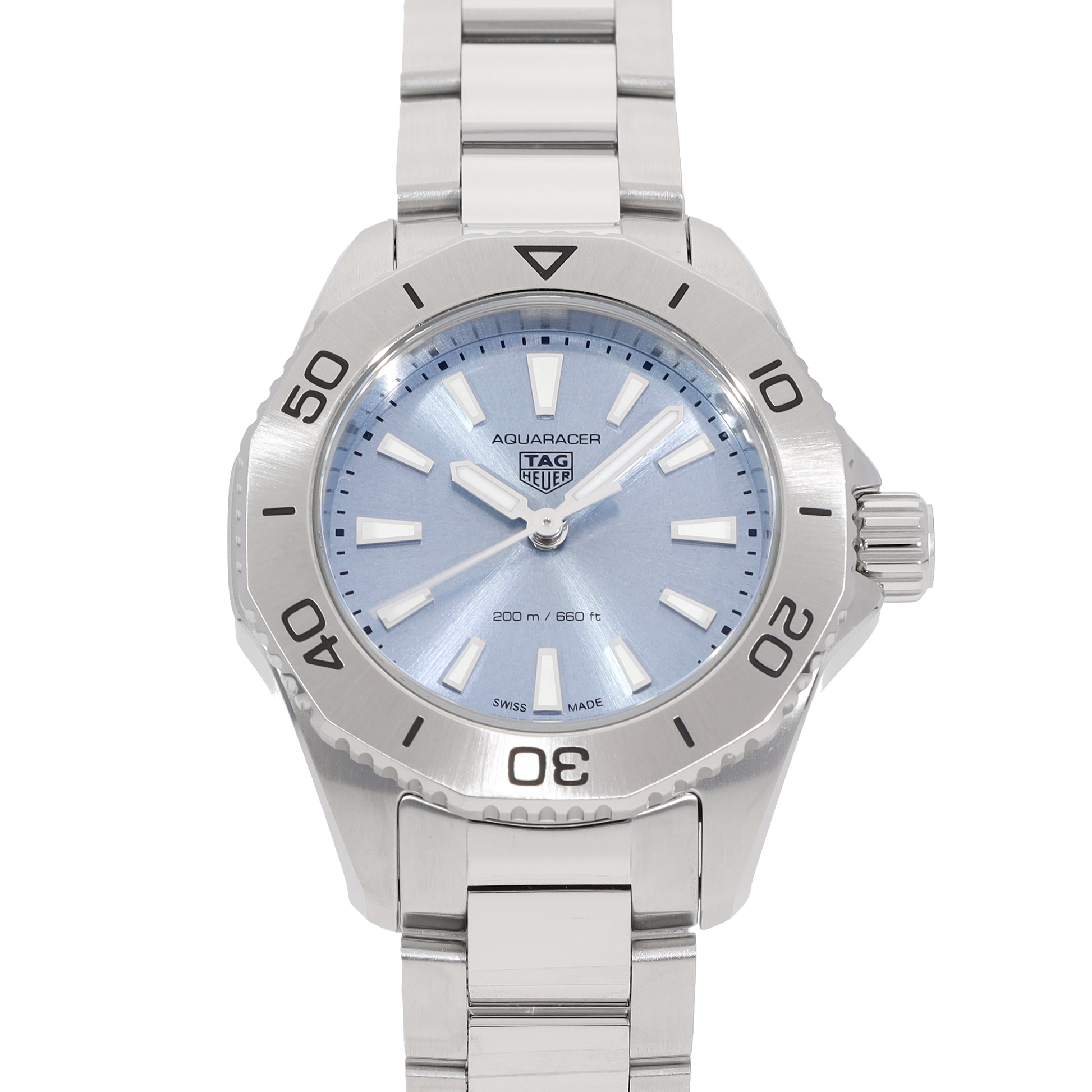 Tag Heuer Aquaracer Professional 200 Quartz Blue Dial Silver Steel Strap Watch for Women - WBP1415.BA0622