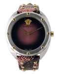 Versace Shadov Pink Dial Pink Leather Strap Watch for Women - VEBM00818