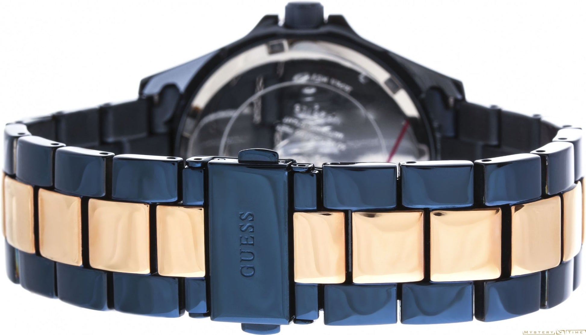 Guess BFF Multifunction Blue Dial Two Tone Steel Strap Watch for Women - W0231L6