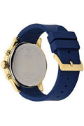 Guess Sunrise Blue Dial with Diamonds Blue Rubber Strap Watch For Women - W0616L2