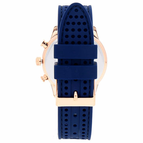 Guess Marina Multifunction White Dial Blue Rubber Strap Watch for Women - W1025L4