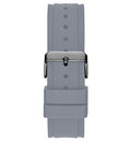 Guess Legacy Grey Dial Grey Silicone Strap Watch For Men - W1048G1