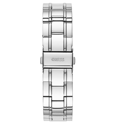 Guess Bedazzle Diamonds Silver Dial Silver Steel Strap Watch For Women - W1097L1