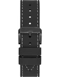 Guess Odyssey Quartz Black Dial Black Silicone Strap Watch For Men - W1108G3