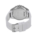 Guess Frontier Diamonds Silver Dial White Rubber Strap Watch For Women - W1160L4