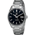 Tag Heuer Carrera Automatic Black Dial Silver Steel Strap Watch for Men - WAR211A.BA0782