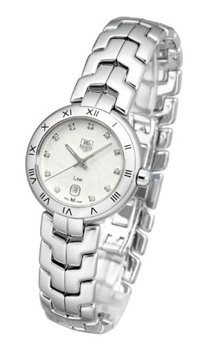 Tag Heuer Link Diamonds Mother of Pearl Dial Silver Steel Strap Watch for Women - WAT1411.BA0954