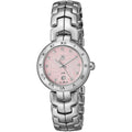 Tag Heuer Link Diamonds Pink Dial Silver Steel Strap Watch for Women - WAT1415.BA0954