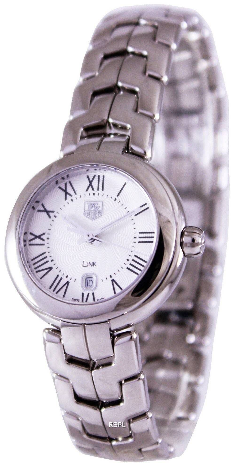 Tag Heuer Link Roman Numeral Silver Dial Silver Steel Strap Watch for Women - WAT1416.BA0954