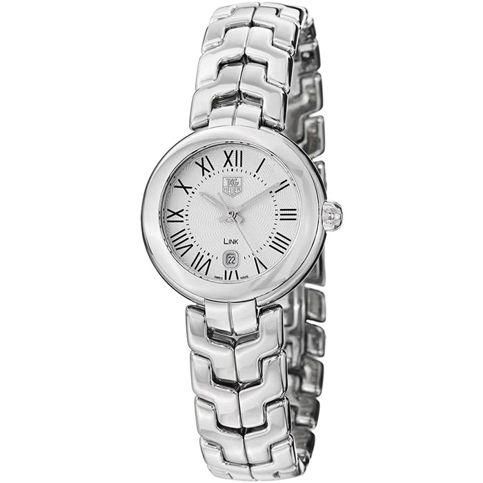 Tag Heuer Link Roman Numeral Silver Dial Silver Steel Strap Watch for Women - WAT1416.BA0954