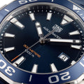 Tag Heuer Aquaracer Quartz 43mm Blue Dial Blue Rubber Strap Watch for Men -  WAY101C.FC6153