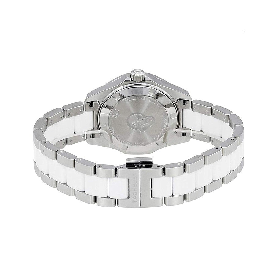 Tag Heuer Aquaracer 35mm Quartz Diamond White Dial Two Tone Steel Strap Watch for Women - WAY131D.BA0914