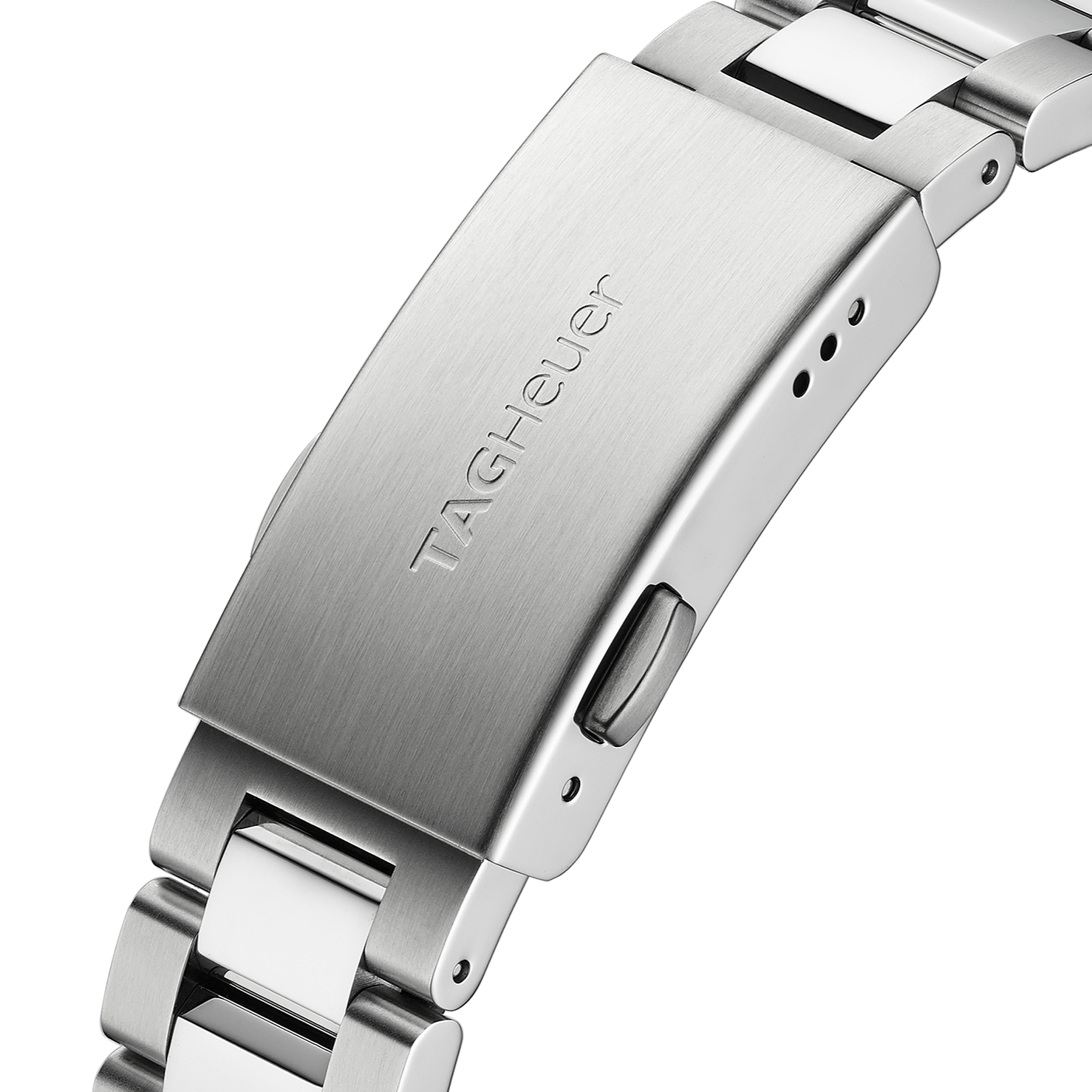 Tag Heuer Aquaracer Quartz 35mm Black Dial Silver Steel Strap Watch for Women - WAY131M.BA0748