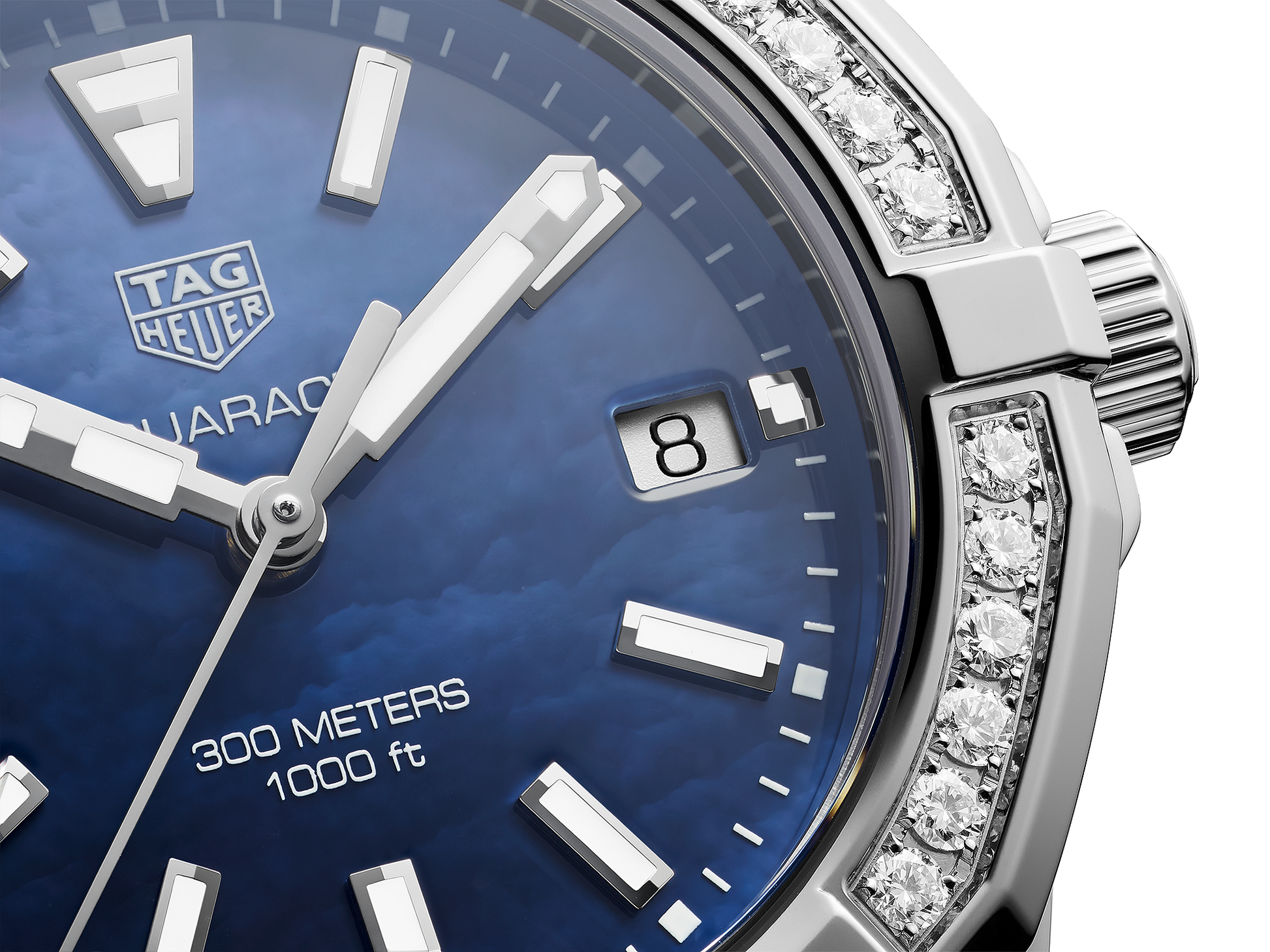 Tag Heuer Aquaracer 35mm Quartz Blue Dial Blue Textile Strap Watch for Women - WAY131N.FT6091