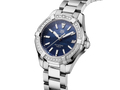 Tag Heuer Aquaracer Quartz 35mm Diamond Blue Dial Silver Steel Strap Watch for Women - WAY131N.BA0748