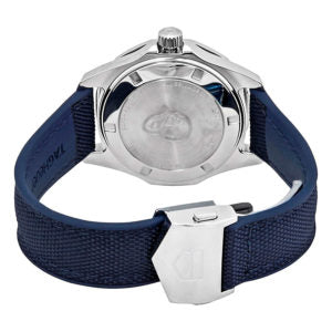 Tag Heuer Aquaracer 35mm Quartz Blue Dial Blue Textile Strap Watch for Women - WAY131N.FT6091