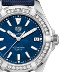 Tag Heuer Aquaracer 35mm Quartz Blue Dial Blue Textile Strap Watch for Women - WAY131N.FT6091