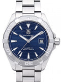 Tag Heuer Aquaracer Automatic 41mm Blue Dial Silver Steel Strap Watch for Men - WAY2112.BA0928