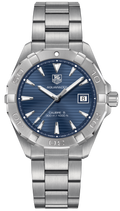 Tag Heuer Aquaracer Automatic 41mm Blue Dial Silver Steel Strap Watch for Men - WAY2112.BA0928