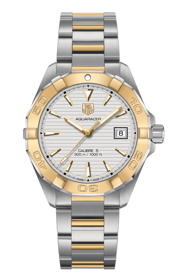 Tag Heuer Aquaracer Automatic White Dial Watch for Men - WAY2151.BD0912