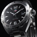 Tag Heuer Formula 1 Stainless Steel 41mm Black Dial Silver Steel Strap Watch for Men - WAZ1112.BA0875