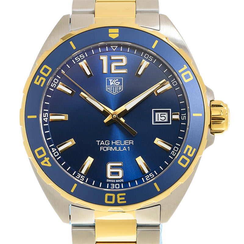 Tag Heuer Formula 1 Analog Quartz 41mm Blue Dial Two Tone Steel Strap Watch for Men - WAZ1120.BB0879