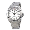 Tag Heuer Formula 1 Calibre 5 Automatic White Dial Silver Steel Strap Watch for Men - WAZ2114.BA0875