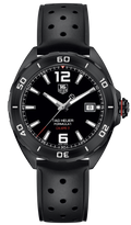 Tag Heuer Formula 1 Automatic 41mm Black Dial Black Rubber Strap Watch for Men - WAZ2115.FT8023