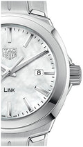 Tag Heuer Link Quartz Mother of Pearl Dial Silver Steel Strap Watch for Women - WBC1310.BA0600