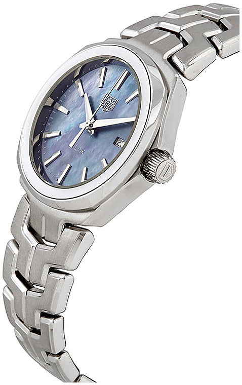 Tag Heuer Link Quartz Mother of Pearl Dial Silver Steel Strap Watch for Women - WBC1311.BA0600