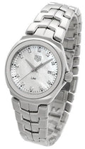 Tag Heuer Link Quartz Diamonds Mother of Pearl Dial Silver Steel Strap Watch for Women - WBC1312.BA0600