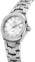 Tag Heuer Link Quartz Diamonds Mother of Pearl Dial Silver Steel Strap Watch for Women - WBC1316.BA0600