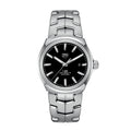 Tag Heuer Link Quartz Black Dial Silver Steel Strap Watch for Women - WBC2110.BA0603