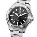 Tag Heuer Aquaracer Black Dial Silver Steel Strap Watch for Men - WBD1110.BA0928