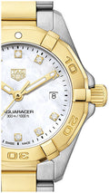 Tag Heuer Aquaracer Quartz Diamonds Mother of Pearl Dial Two Tone Steel Strap Watch for Men - WBD1422.BB0321