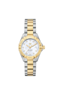 Tag Heuer Aquaracer Quartz Diamonds Mother of Pearl Dial Two Tone Steel Strap Watch for Men - WBD1422.BB0321