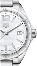 Tag Heuer Formula 1 35mm White Mother of Pearl Dial Silver Steel Strap Watch for Women - WBJ1318.BA0666