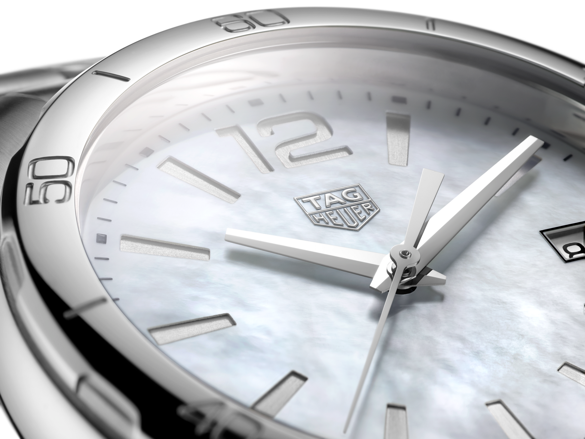 Tag Heuer Formula 1 35mm White Mother of Pearl Dial Silver Steel Strap Watch for Women - WBJ1318.BA0666