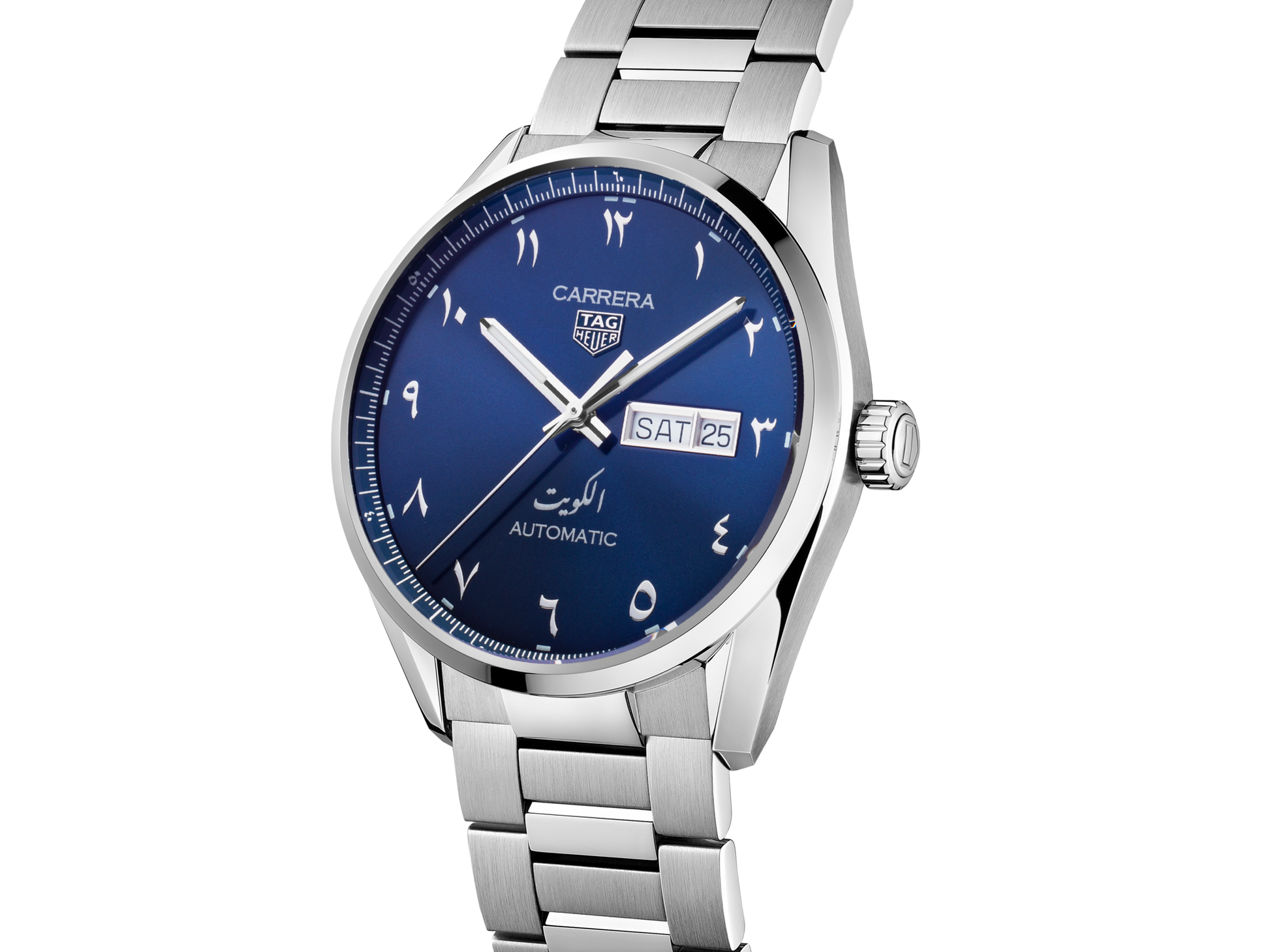 Tag Heuer Carrera Automatic Blue Dial Silver Steel Strap Watch for Men - WBN2016.BA0640