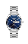 Tag Heuer Carrera Automatic Blue Dial Silver Steel Strap Watch for Men - WBN2016.BA0640