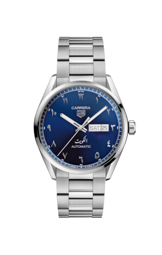 Tag Heuer Carrera Automatic Blue Dial Silver Steel Strap Watch for Men - WBN2016.BA0640