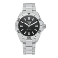 Tag Heuer Aquaracer Professional 200 Quartz Black Dial Silver Steel Strap Watch for Men - WBP1110.BA0627